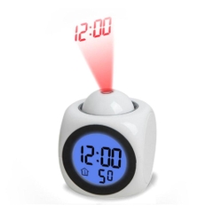 Đồng hồ báo thức có giọng nói và đèn led chiếu hiển thị giờ lên trần nhà Báo thức LED Hiện đại