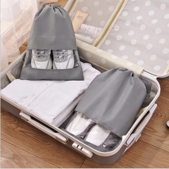 Combo 10 Túi Vải Đựng Giày Dép Du Lịch Size Lớn Có Dây Rút