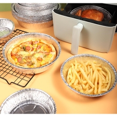 Combo 10 Khay Giấy Bạc Lót Nồi Chiên Đường Kính 22cm