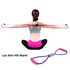 Dây Kéo Tập Gym Đàn Hồi Tập Tay Vai Kháng Lực Hình Số 8 Dành Cho Nam Nữ