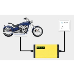 Bộ Sạc Ắc Quy Xe Máy Xe Điện 12V Có Chức Năng Báo Dung Lượng Nạp
