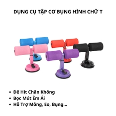 Dụng Cụ Tập Cơ Bụng Hút Chân Không Hình Trụ Chữ T Bám Nền