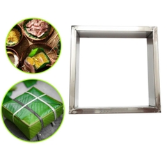 Khuôn Bánh Chưng Inox Vuông Kích Thước 15 x 15 x 4 Cm