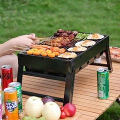Bếp Nướng Than Hoa, Than Củi Xếp Gọn Có Thể Mang Theo Khi Đi Du Lịch, Cắm Trại, Tổ Chức Tiệc Nướng BBQ Ngoài Trời
