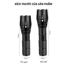 Đèn Pin Siêu Sáng cầm tay Xml - T6 5 trong 1 Chiếu Sáng Trong Nhiều Giờ, khoảng cách hơn 500m chống nước