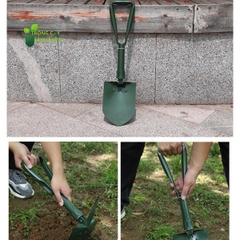 Bộ Cuốc Xẻng Gấp Gọn Trồng Cây Làm Vườn