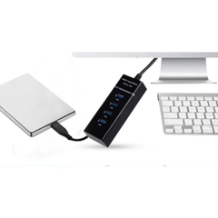 Hub Chia 4 Cổng USB 3.0 Tốc Độ Cao Dây Dài 30 cm