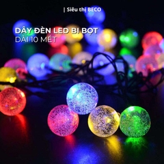 Dây Đèn LED Bi Giọt Nước Dài 10 M Trang Trí Trong Nhà, Ngoài Trời Chống Nước