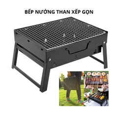 Bếp Nướng Than Hoa, Than Củi Xếp Gọn Có Thể Mang Theo Khi Đi Du Lịch, Cắm Trại, Tổ Chức Tiệc Nướng BBQ Ngoài Trời