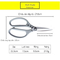 Kéo nhật cắt gà nhà bếp SK 5 tay cằm kim loại cắt siêu bén, bền đẹp