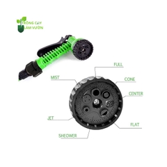 Vòi Tưới Cây Tăng Áp Lực Nước Có Điều Chỉnh 7 Chế Độ
