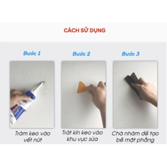 Keo Vá Tường Chống Thấm Trám Vết Nứt Khe Hở Tường Chống Mốc Ẩm Làm Sạch Tường