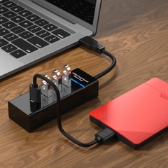 Hub Chia 4 Cổng USB 3.0 Tốc Độ Cao Dây Dài 30 cm