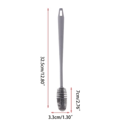 Bàn chải silicon vệ sinh ly cốc cán cầm dài