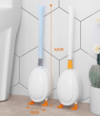 Bàn chải silicon vệ sinh bồn cầu thiết kế hình chú vịt độc đáo