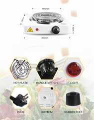 Bếp điện gia dụng 1000w