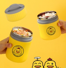 Bình ủ cháo con vịt vàng kèm muỗng