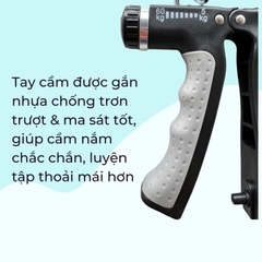 Kìm Bóp Tay Dụng Cụ Tập Tay Tại Nhà Điều Chỉnh Lực 5 - 60 kg Có Đếm Số Tự Động