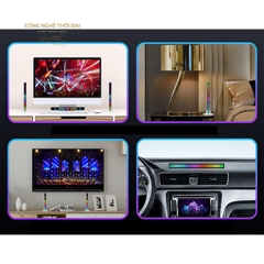 Thanh Đèn LED RGB Cảm Biến Âm Thanh Tự Nhấp Nháy Theo Nhạc