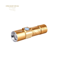 Đèn Pin Mini Zoom Chiếu Xa 200 m Sạc USB
