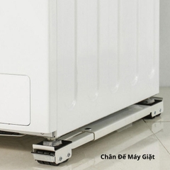 Bộ 2 Thanh Chân Đế Máy Giặt, Tủ Lạnh Có Bánh Xe Di Chuyển Chịu Tải 200 Kg Có Thể Điều Chỉnh Được Kích Thước Đến 70 Cm
