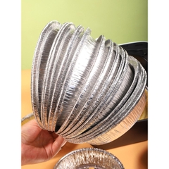 Combo 10 Khay Giấy Bạc Lót Nồi Chiên Đường Kính 22cm