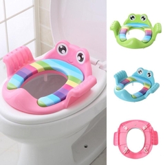 Dụng Cụ Thu Nhỏ Bồn Cầu Cho Bé Có Tay Vịn Chống Trơn Trượt