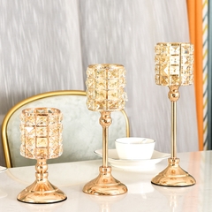 Chân Nến Pha Lê Trụ Tròn