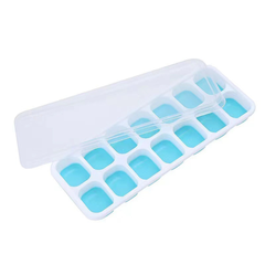 Khay Làm Đá Silicone 14 Ô Có Nắp Đậy