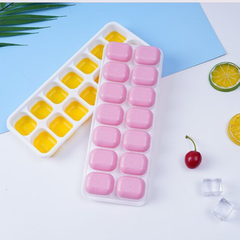Combo 4 Khay Làm Đá Silicone 14 Ô Có Nắp Đậy