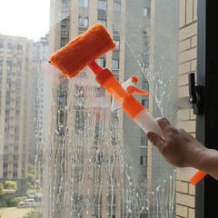 Cây Lau Kính Có Đầu Gạt Nước Kèm Bình Xịt Rửa Tích Hợp 3 Chức Năng