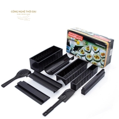 Bộ Dụng Cụ Làm Sushi 10 Món Chế Biến Món Sushi, Cơm Cuộn, Kim Bắp, Trứng Cuộn