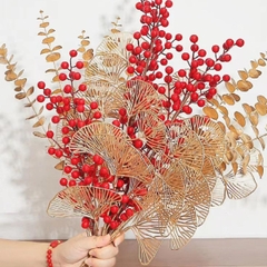 Cành Lá Táo, Rẻ Quạt Vàng Đồng, Đào Đông Dùng Để Trang Trí Tết Trưng Bày Nhà Cửa
