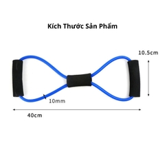 Dây Kéo Tập Gym Đàn Hồi Tập Tay Vai Kháng Lực Hình Số 8 Dành Cho Nam Nữ
