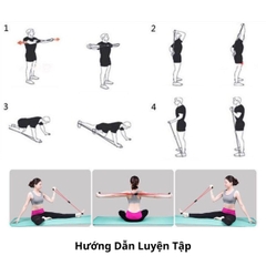 Dây Kéo Tập Gym Đàn Hồi Tập Tay Vai Kháng Lực Hình Số 8 Dành Cho Nam Nữ