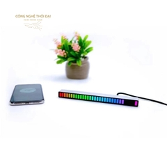 Thanh Đèn LED RGB Cảm Biến Âm Thanh Tự Nhấp Nháy Theo Nhạc