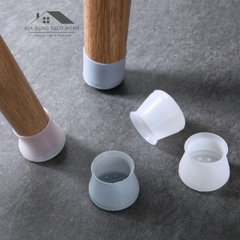 Combo 10 Nút Bọc Chân Bàn Ghế Hình Tròn Chất Liệu Silicone