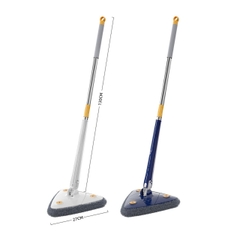 Cây Lau Nhà Lau Kính Tự Vắt Tam Giác Xoay 360 Độ Cán Dài 1.3 M