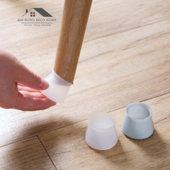 Combo 10 Nút Bọc Chân Bàn Ghế Hình Tròn Chất Liệu Silicone