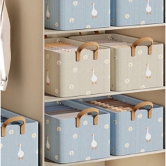 Hộp Đựng Quần Áo Nhiều Ngăn Có Quai Xách 47x28x20cm