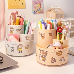 Hộp nhựa đựng bút xoay 3 ngăn