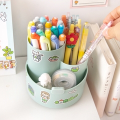 Hộp nhựa đựng bút xoay 3 ngăn