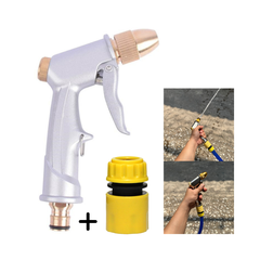 Combo Vòi Xịt Rửa Xe Tăng Áp Màu Trắng Và Ngàm Nối 14 - 16 MM