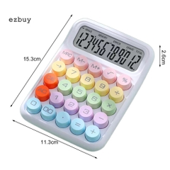 Máy Tính 12 Chữ Số Cỡ Lớn Màu Sắc Xinh Xắn
