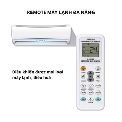 Combo Remote Máy Lạnh Đa Năng K-1028E + 2 Pin AAA