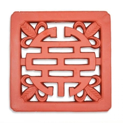 Gạch thông gió 30x30cm gốm đỏ Chữ thọ vuông