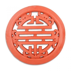 Gạch thông gió 30x30cm gốm đỏ Chữ thọ tròn