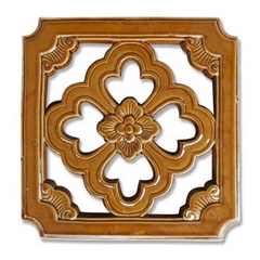 Gạch thông gió 40x40cm gốm men Hoa roi