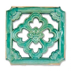 Gạch thông gió 40x40cm gốm men Hoa roi