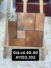 Gạch giả cổ Granite chống trơn 40x40 cm nhập khẩu 41103 Biệt thự, sân vườn, villa, ban công, nhà cổ